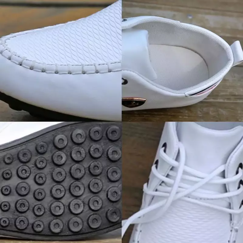 حذاء رجالي للقيادة بلون سادة يسمح بالتهوية موضة 2022 أحذية رجالية للربيع والخريف بتصميم جديد قابلة للتنفس أحذية رياضية بريطانية
