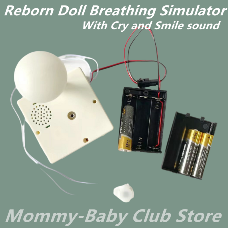 In Stock  2024 Breathing Simulator Reborn Doll Accessories With Cry and Smile sound for Plush Toy, Pulsing Device Holiday Toys