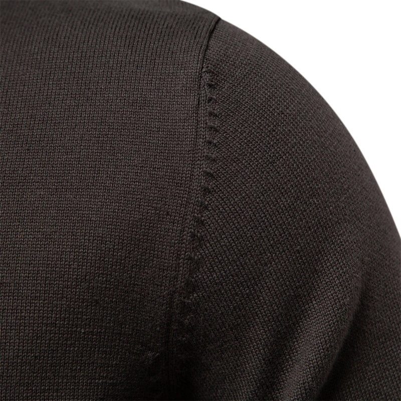 Y2k neue Winter Baumwolle Strickjacke einfarbig Strick pullover für Männer Mode Qualität Herren Turn Down Kragen Pullover Jacken пуловер