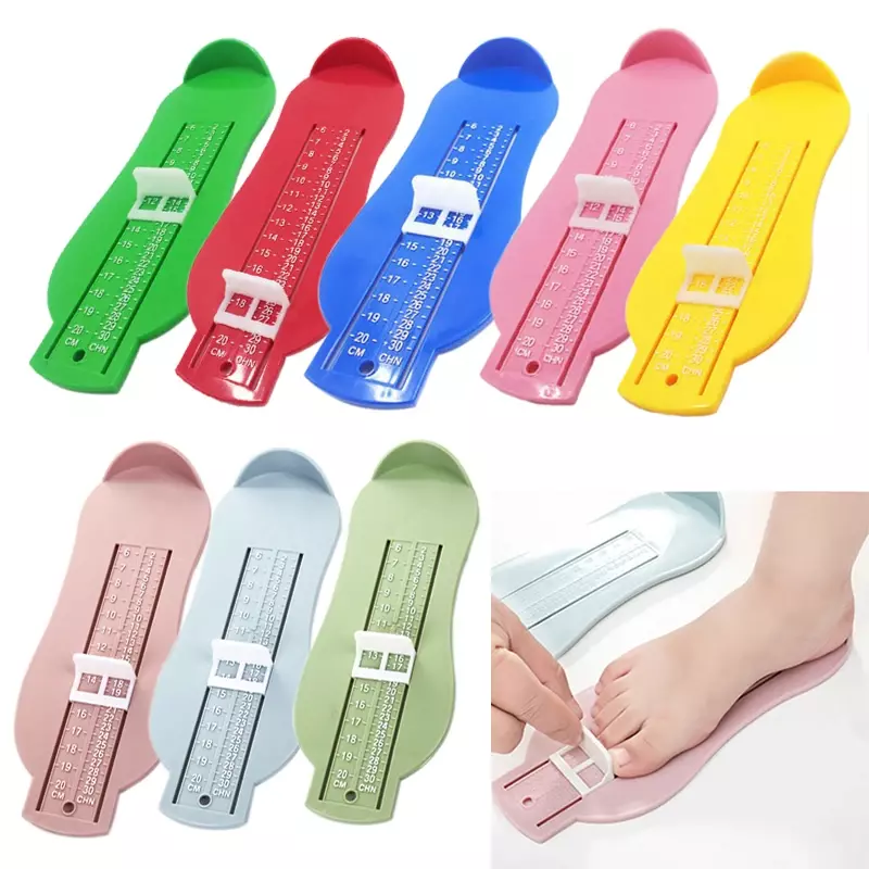 Baby Foot Measure Gauge Kids Foot Ruler Toddler Shoes Tamanho Medindo Ruler Crianças Shoes Comprimento Growing Foot Fitting Tools