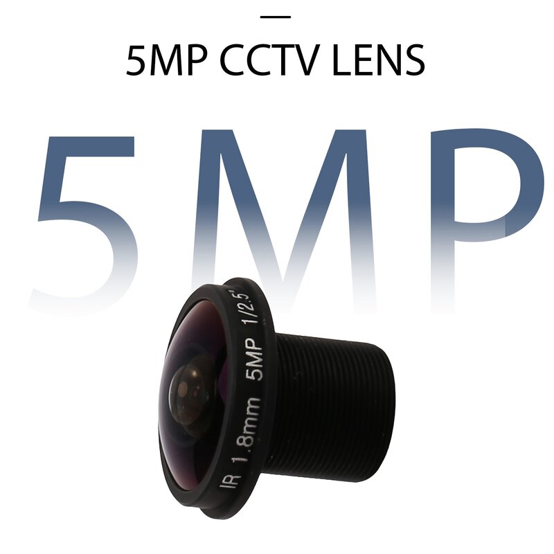 HD rybie oko obiektywy kamery przemysłowej 5MP 1.8mm M12x0.5 mocowanie 1/2.5 F2.0 stopień 180 dla kamera monitorująca wideo obiektywy kamery przemysłowej es