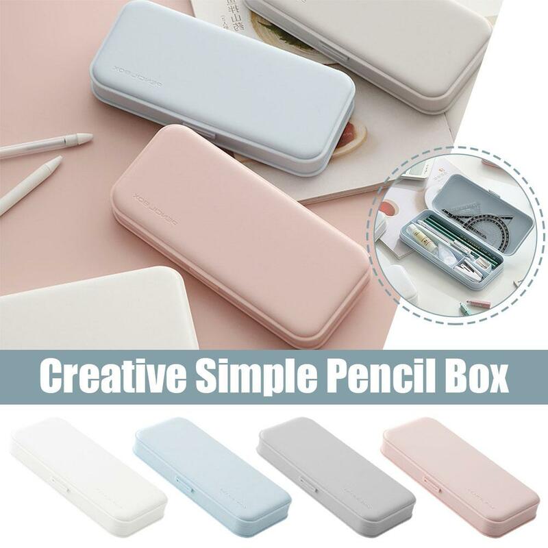 Scatola di cancelleria scatola di matite per studenti forniture per l'apprendimento e scatola matita creativa organizzazione minimalista Storage I0T6