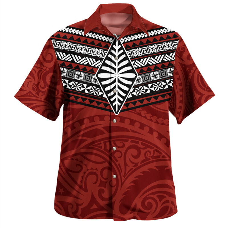 Chemises courtes du royaume des tonga pour hommes, impression 3D, sensation nationale, emblème tonga, manteau de bras graphique, vêtements vintage