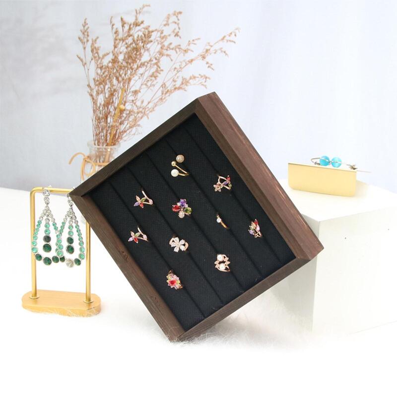 Rings Display Stand Showcase Holder for Lattice Store Table Practical Convenient