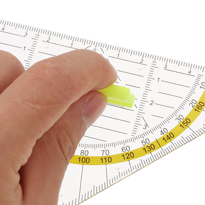 Clear Geometry Ruler, Math Measuring Tool, School Stationery Supplies, Geometry Rulers for Daily