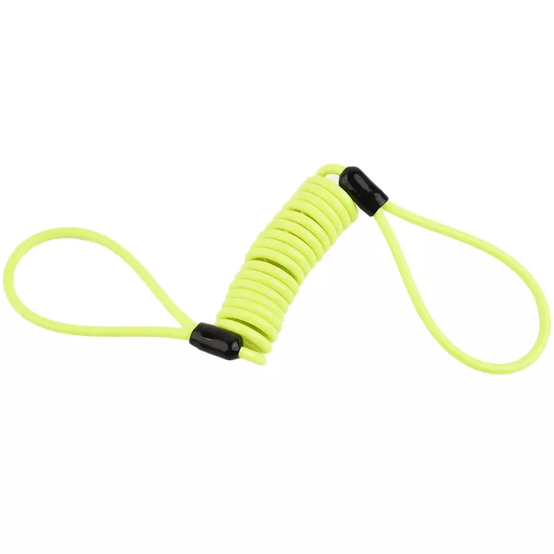 1.2m Disc Lock Reminder Minder Disk Cable Coil Motorcycle Motorbike Scooter Security(yellow) Steel Coil And Plastic