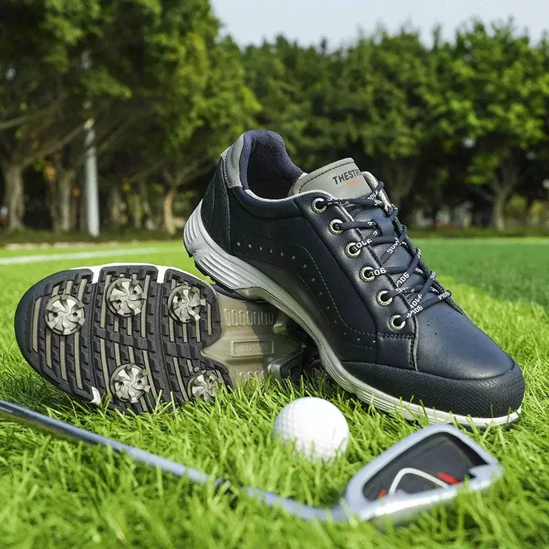 Zapatos de Golf impermeables para hombre, zapatillas deportivas profesionales antideslizantes, ligeras, para caminar