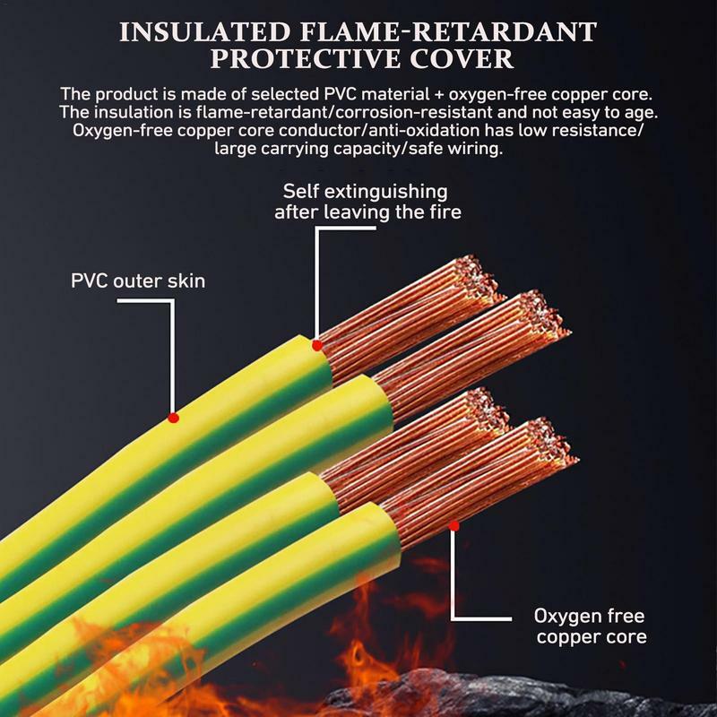 Pure Copper Battery Cables Pure Copper Inverter Wire Cables Insulation Connection Supplies For Marine Battery Cable Solar Energy