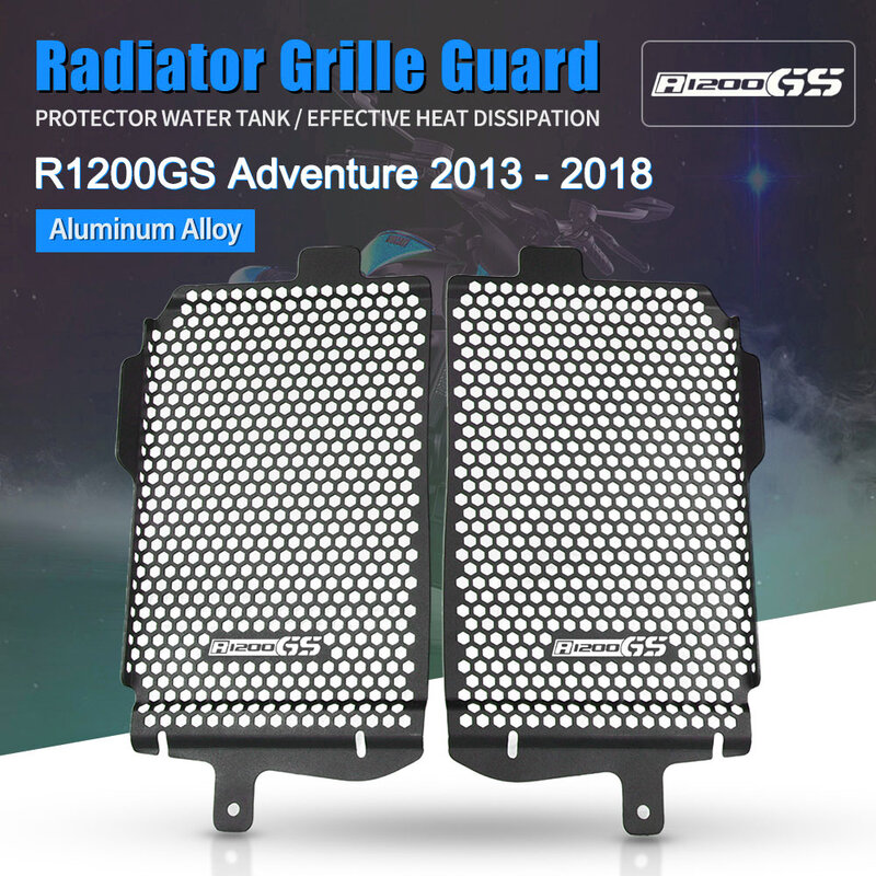 FOR BMW R 1200 GS R1200GS ADVENTURE R1200 GS ADV 2013-2018 2017 2016 Motorcycle Aluminum Radiator Grille Guard Cover Protection