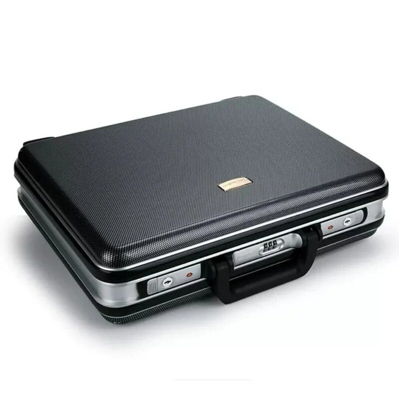 ABS Password Box Business Aluminum Alloy Briefcase Tools Instruments Case Pack Information Tool Travel Bag