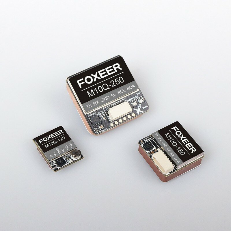 Módulo GPS de protocolo duplo Foxeer, bússola embutida, antena de cerâmica para FPV Long Range, M10Q-250 M10Q-180 M10Q-120 M10, QMC5883