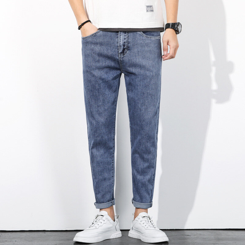 Fashion Casual Cotton Colos męskie spodnie jeansowe Slim Fit Panst wysokiej jakości dżinsy dla mężczyzn z dziurami