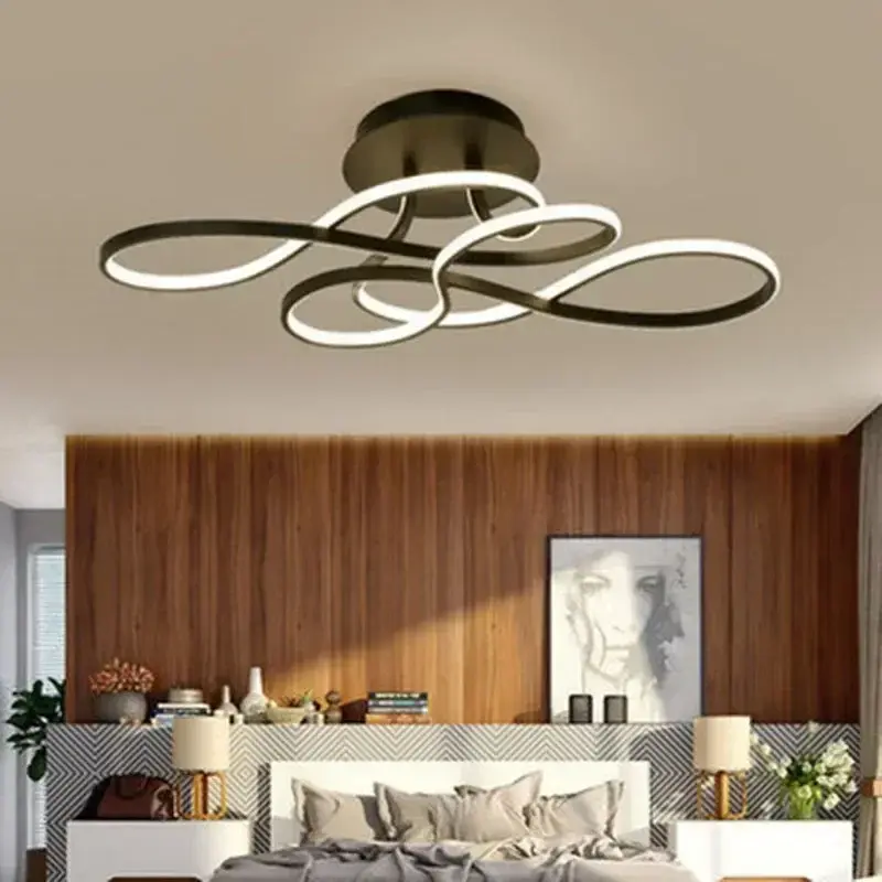 모던 LED 천장 조명 샹들리에, 거실 식당 침실 통로 발코니 램프, 홈 장식, 실내 조명, 고정장치 광택