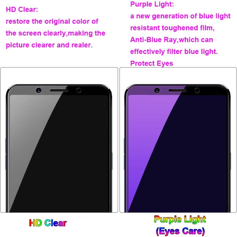 For Huawei Mate 50 50E Anti blue Purple Light Ray Eye Care Tempered Glass 9H Premium Screen Protector Film