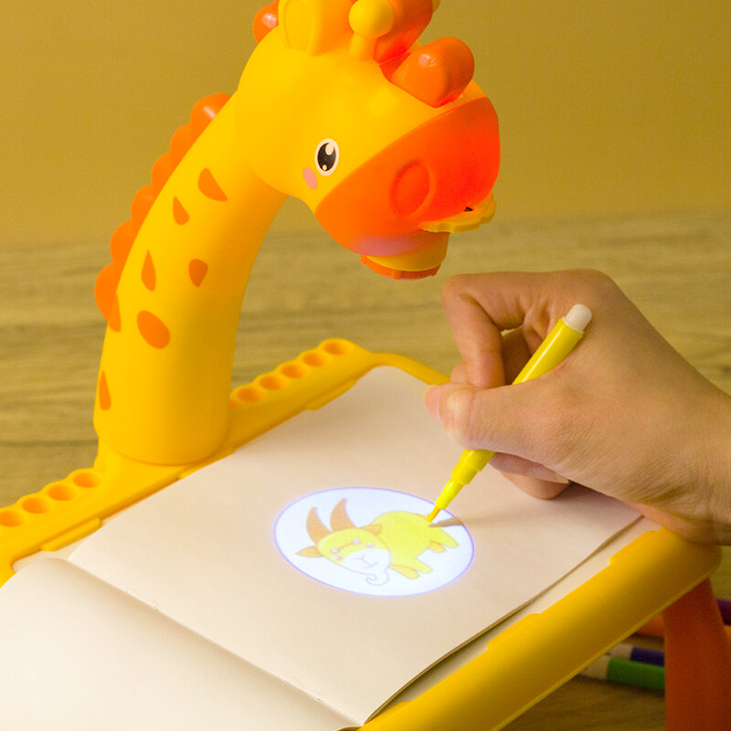 Children Drawing Board Projection Table Light Toy For Boy Сoloring Pen Book Tool Set Girl Learning Educational Kids 3 Year Gifts