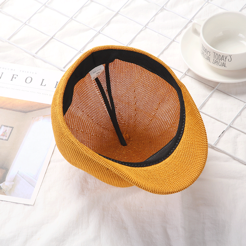 Topi jerami musim panas baru untuk wanita, topi pelindung terik matahari, topi luar ruangan kasual, topi oktagonal