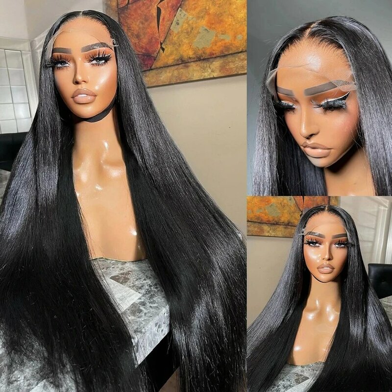 13x6 Lace Frontal Wig 13x4 Straight Lace Front Human Hair Wigs Brazilian Remy 30 inches Bone Straight Human Hair Wigs For Women