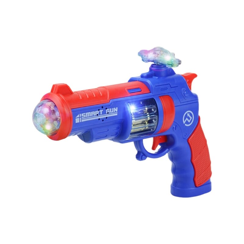 Musical Light Up Toy Handgun with LED and Sound Effect for Kids Pretend Play Electric Light Up Handgun with Voice Dropship