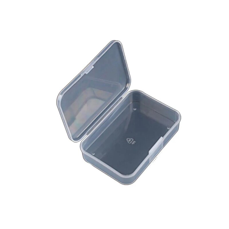 Kotak Mini Persegi Panjang Transparan Kotak Penyimpanan Plastik Wadah Kotak Kemasan untuk Anting Cincin Manik-manik Mengumpulkan Barang-barang Kecil