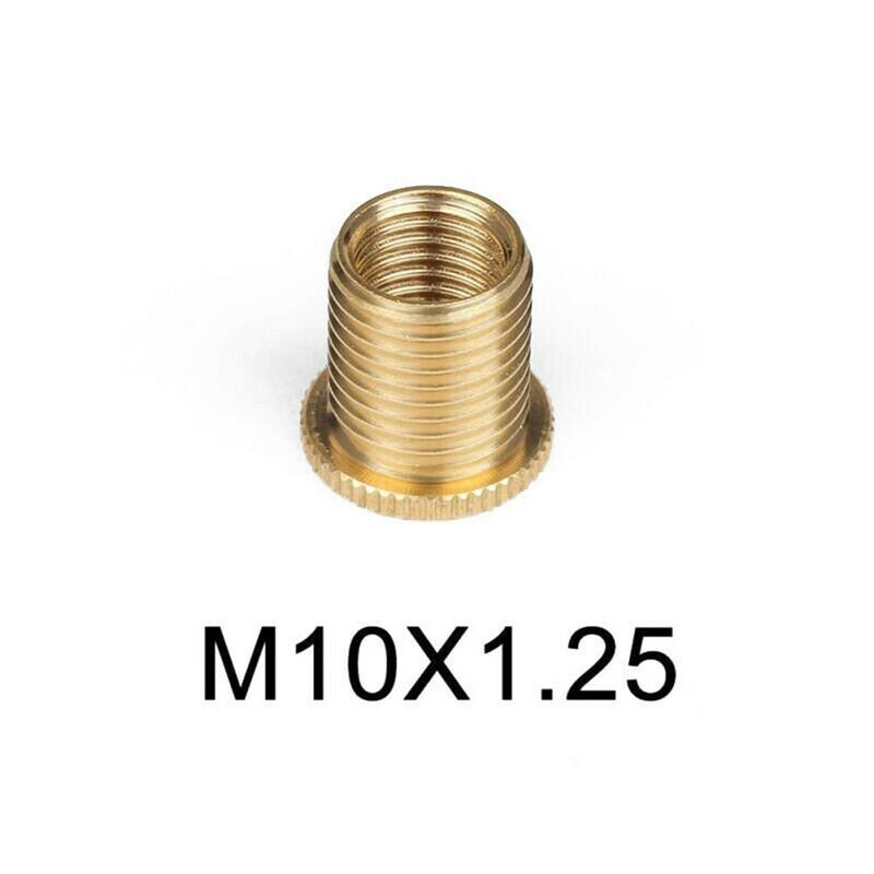 1x Car Gear Shift Knob Thread Adapter Nut Insert Kit M10x1.25 M10x1.5 M8x1.25 Aluminum Alloy Gold Universal Adapter Kits