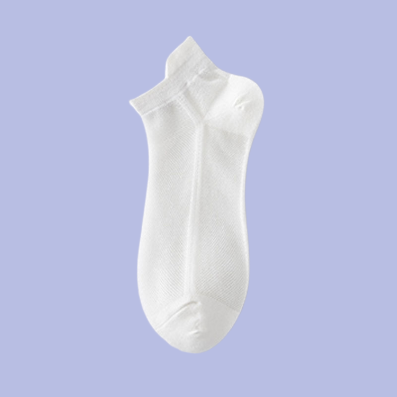 Calcetines cortos de malla para mujer, medias náuticas finas de Color caramelo, blancas y negras, 5/10 pares