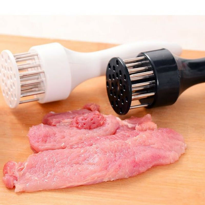 16 Naald Steak Tenderizer Rvs Pees Breken Naald Outdoor Karbonades Loosener Vlees Hamer Keuken Gereedschap