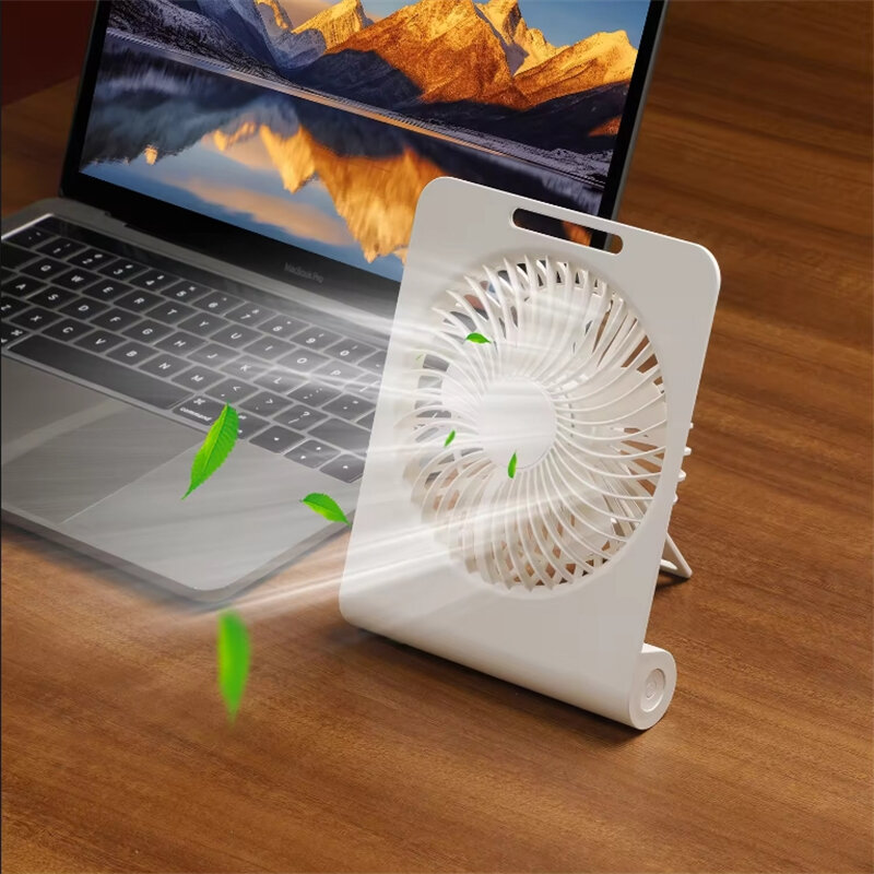 2024 Xiaomi New Mini Portable Fan Desktop Fan USB Charging Quiet Foldable Hanging Standing Cooling Fan for Travel Office Home