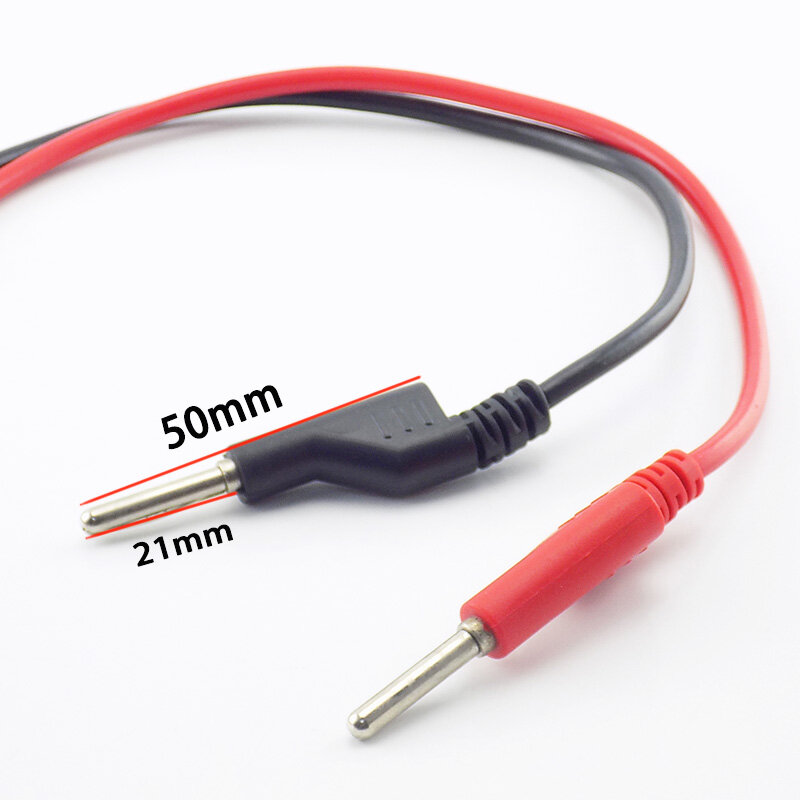 Cable de prueba de doble color negro y rojo, conector banana, pinza de cocodrilo de voltaje, conductor de 15a, 18awg, 1M, 4mm