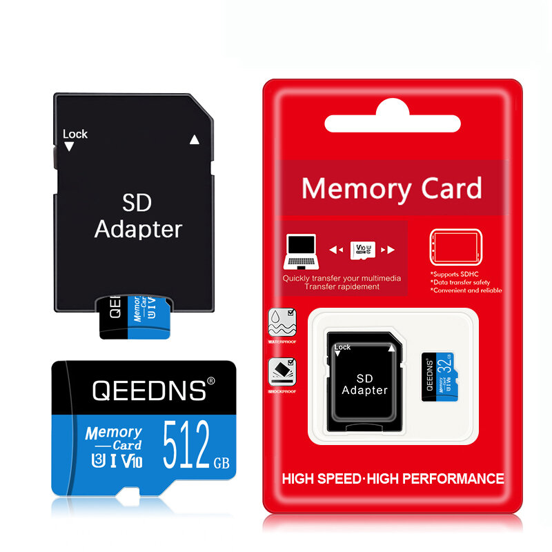 High Speed Memory Card 256GB 512GB Mini SD/TF Cards Class10 Micro sd card 64GB 32GB 16GB 8GB Extreme Pro Original Flash SD Card