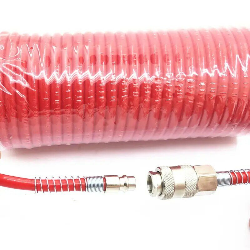 Telescopic PE Hose 7.5M Pneumatic Air Hose Tube Air Compressor Tools with European Style EU Male and Female Quick Connector