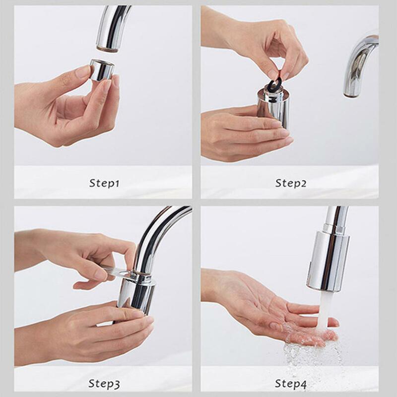 Neue Wasserhahn Wasser-Saving Sensor Nicht-Kontaktieren Wasserhahn Infrarot Sensor Adapter Küche Armaturen Düse Für Küche Bad Werkzeug