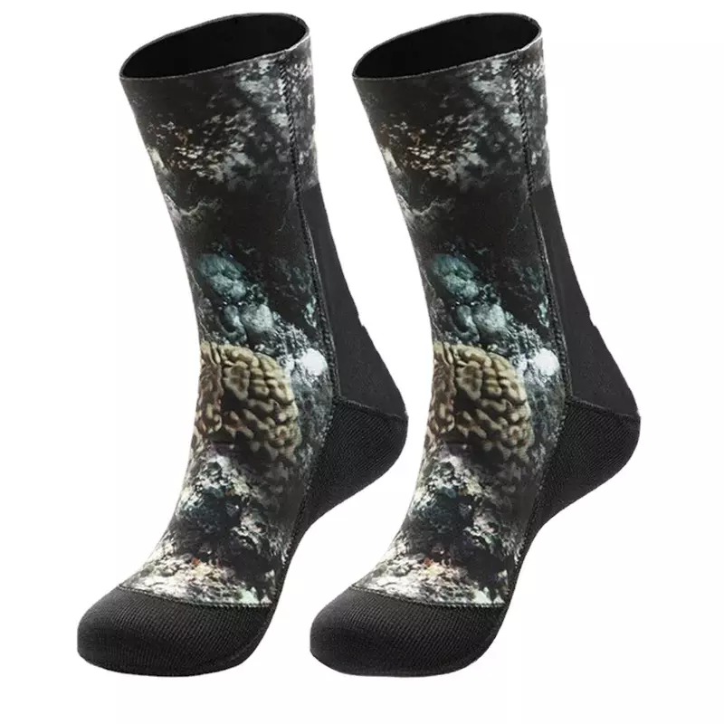 Diving Socks 5mm/3mm CR neoprene Camouflage beach socks Swimming socks keep warm for scuba Dive