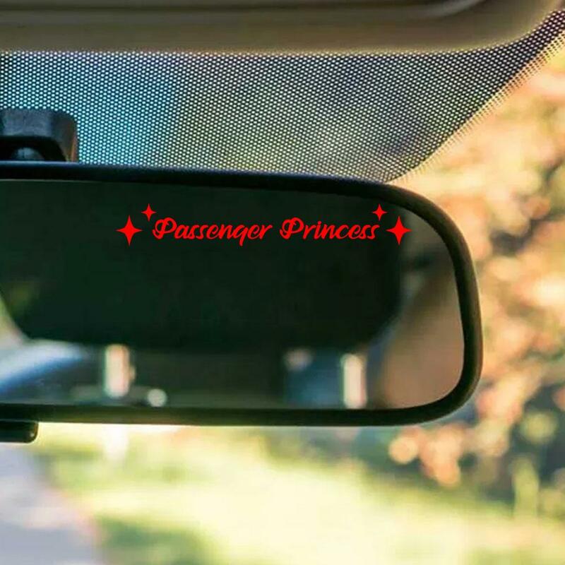 Passenger Princess Star Mirror Decal Sticker Rearview Mirror Car Vinyl Decoration Funny Car Decal