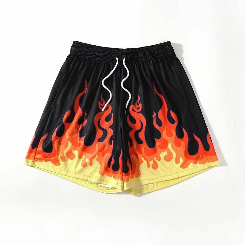 Pantalones cortos de llama para hombre y mujer, ropa de baloncesto americana, retro, secado rápido, transpirable, entrenamiento, fitness