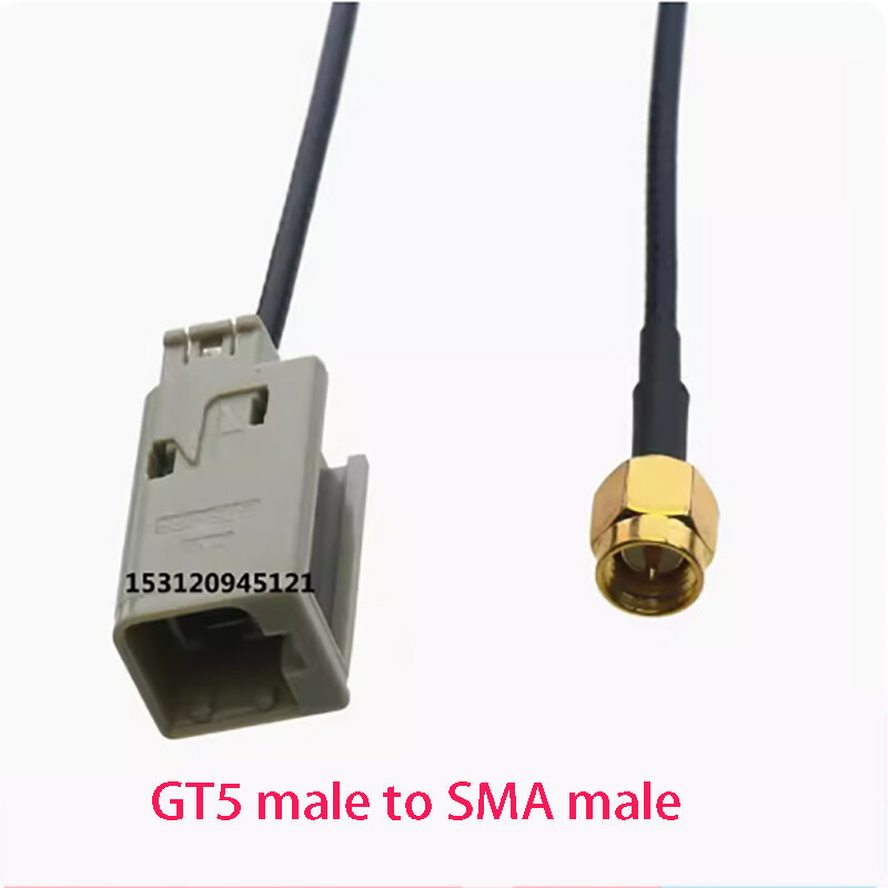 Ligne de transfert d'antenne GPS mâle SMA vers ligne de connexion d'antenne mâle carrée GT5-1s