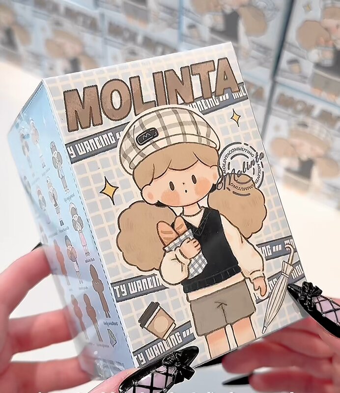Molinta-第二次世界世代のワンダリングシリーズブラインドボックス、ミステリーボックスコレクションおもちゃ、誕生日プレゼント、手作りモデル、春の都市