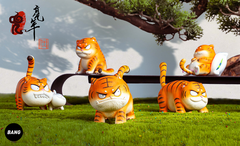 Золотая игрушка «год Тигра», модель Douyun семь маленьких тигров, модель «загадочная коробка» для девушек