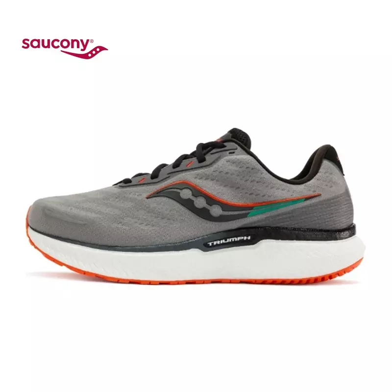 New Saucony Running Shoes Men Victory 19 Outdoor Trail Running Shoes Thick Sole Elastic Cushioning Couple Casual Tennis Sneakers