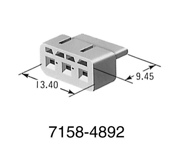 Boîtier de prise de connecteur Sautomobile d'origine, fourni en stock, 7158-4892, 10 pièces