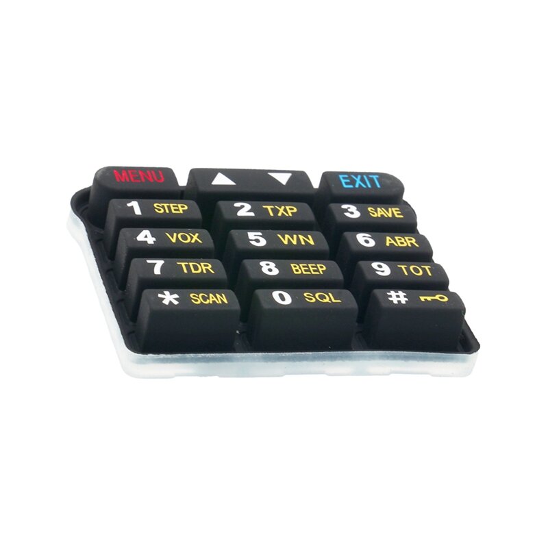 5 Buah Keyboard Numerik Keypad Walkie Talkie UV9R untuk Baofeng Suku Cadang Perbaikan Radio Dua Arah