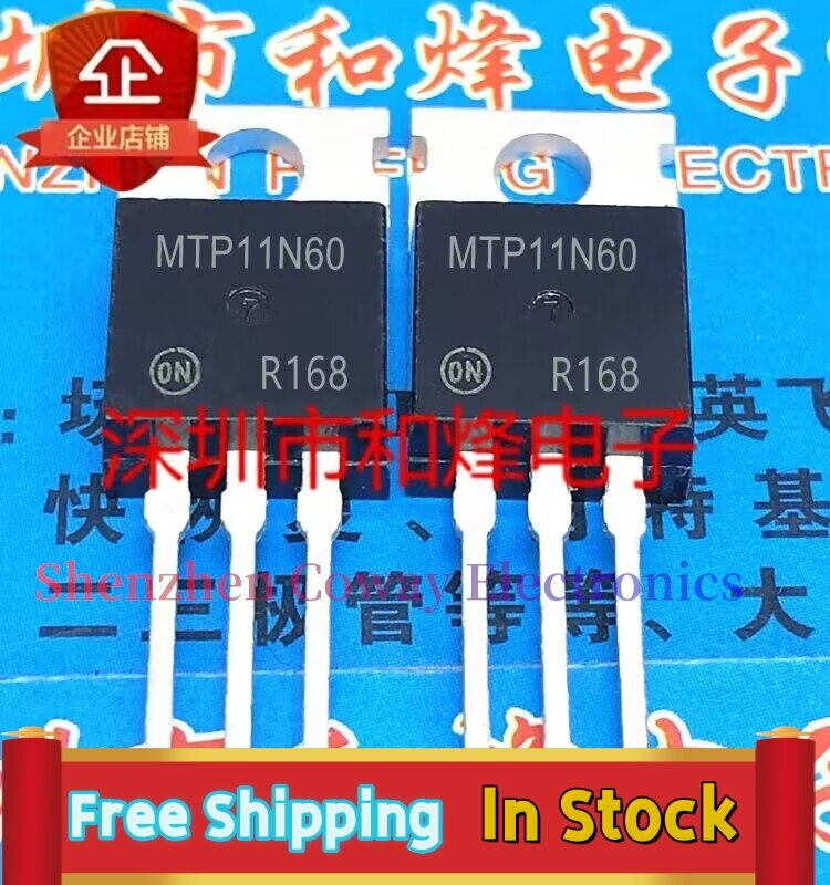 10PCS-30PCS  MTP11N60  TO-220 MOS   In Stock Fast Shipping