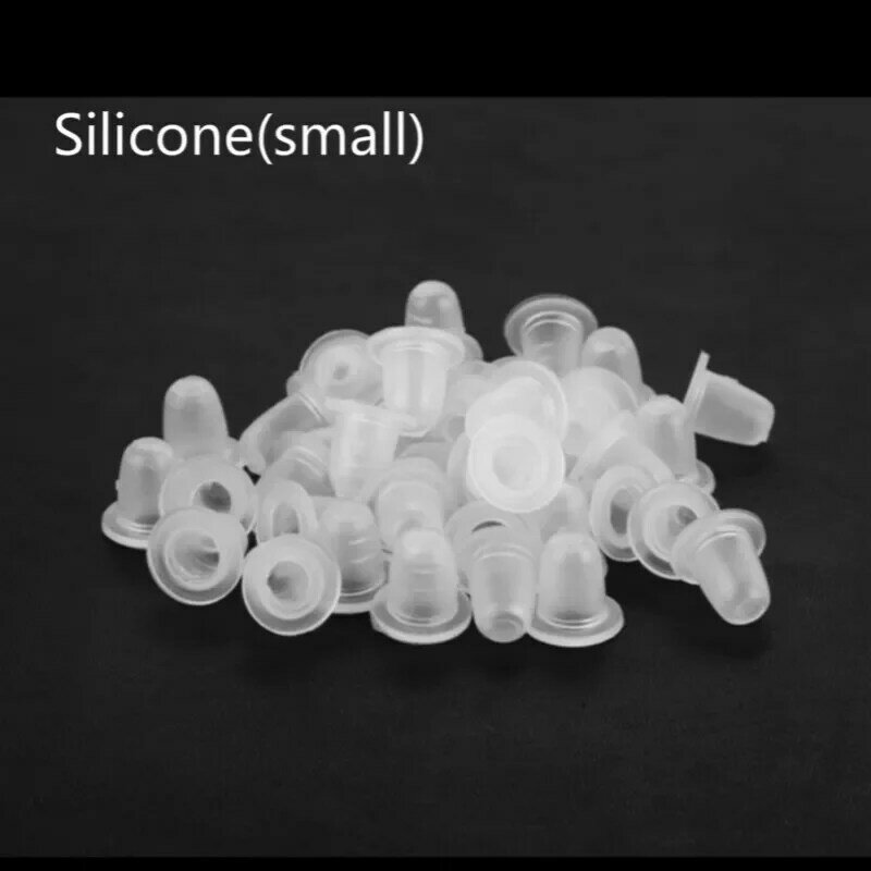 100Pcs Disposable Tattoo Ink Cup Small&Big Size Silicone Permanent Tattoo Makeup Eyebrow Makeup Pigment Container Caps