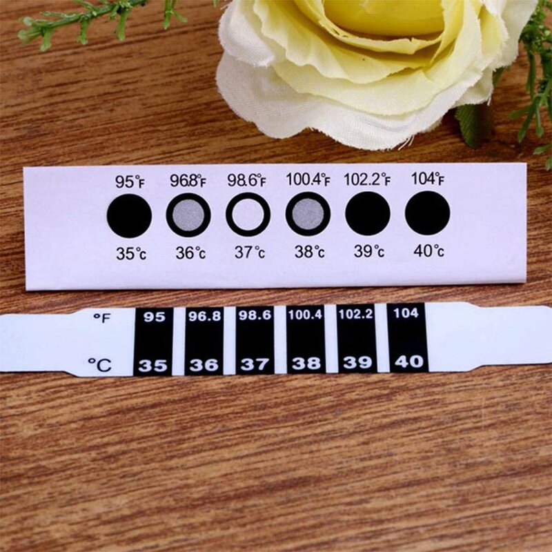 1Pcs Forehead Thermometer Strips Adult Baby Kid Travel-Sized Reusable Head Fever Sticker Check Thermometer Secure Test