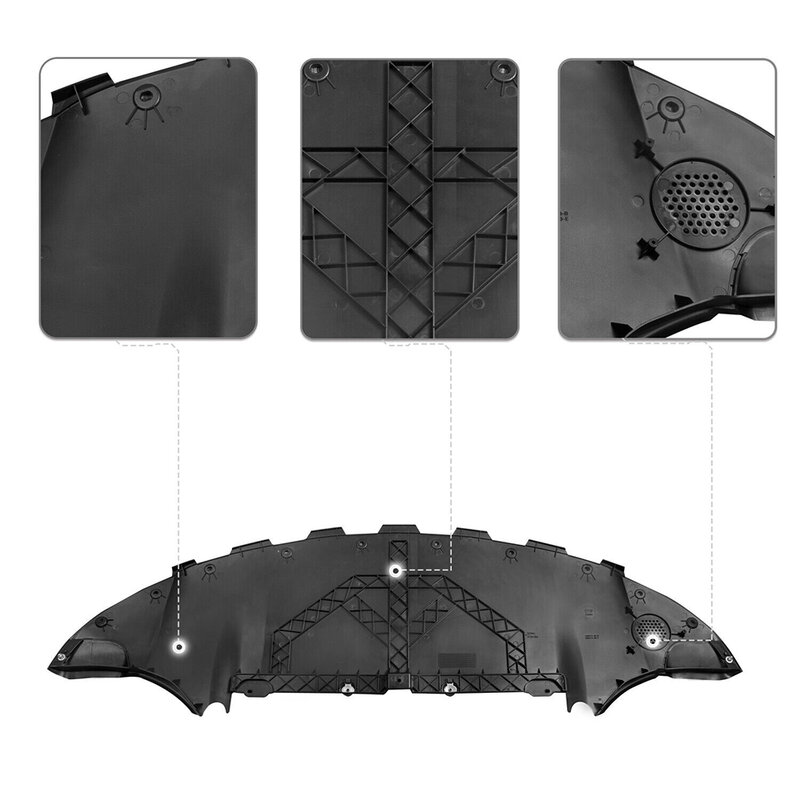 High Quality For 2017-2022 Tesla Model 3 Front Lower Splash Shield Guard Cover 1084174-00-D 108417400D car accessories