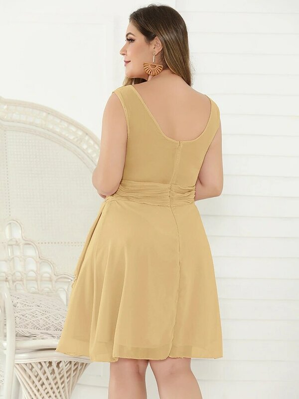 Элегантное шифоновое платье-мини для женщин, соблазнительное роскошное вечернее платье с открытой спиной, разрезом и высокой талией