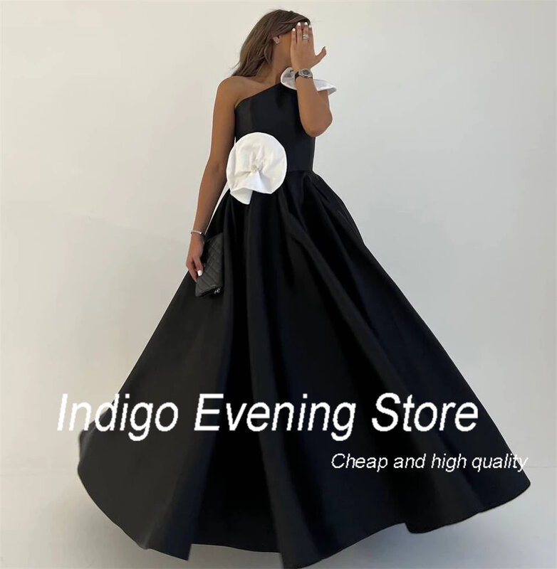 Платье для выпускного вечера с открытым плечом, а-силуэт, без рукавов, в пол, простые элегантные вечерние платья для женщин