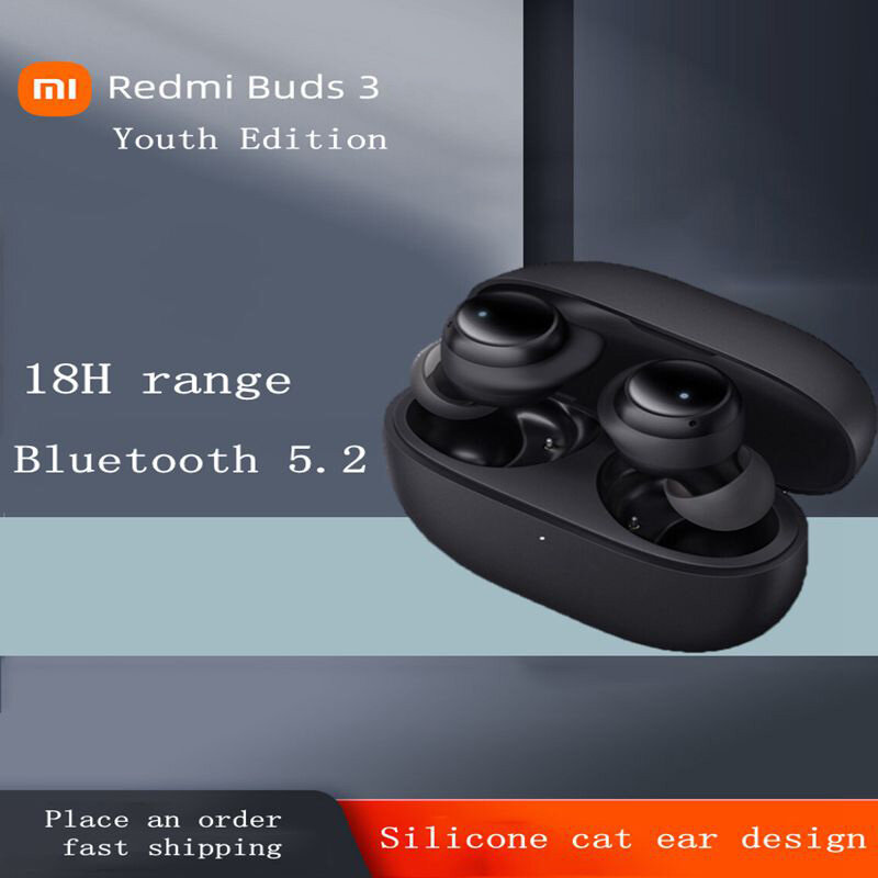Xiaomi-auriculares inalámbricos Redmi Buds 3 Lite, por Bluetooth 5,2, deportivos, intrauditivos