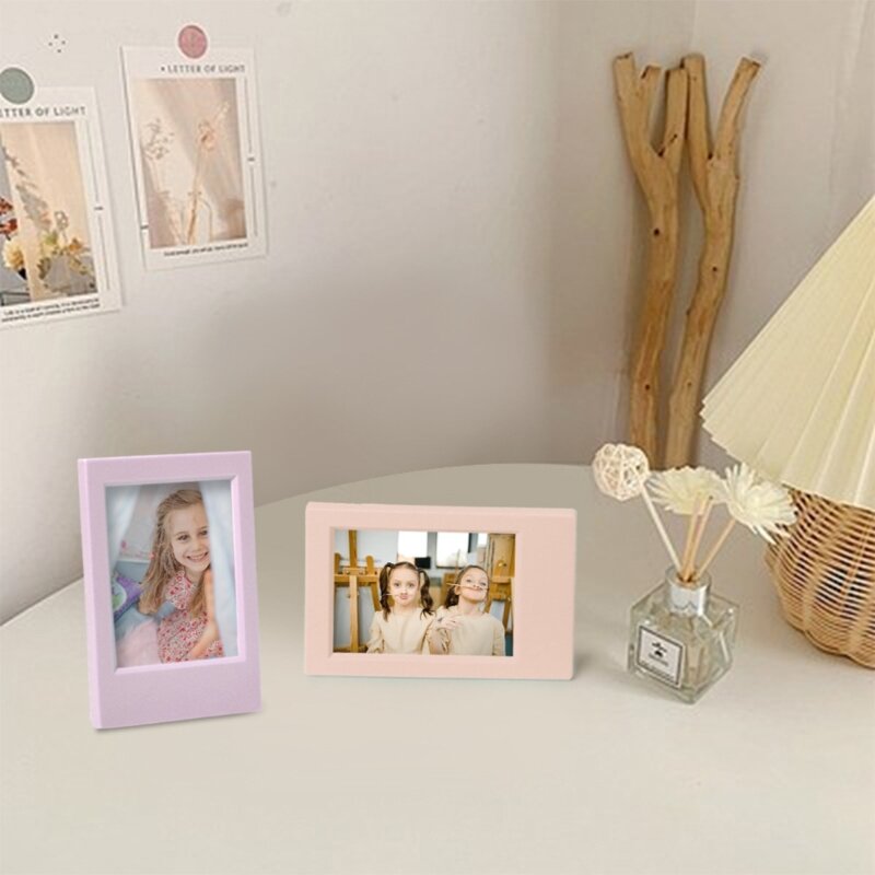 3 Inch Mini Film Photo Frame for Tabletop Photocard Display Desk Stand