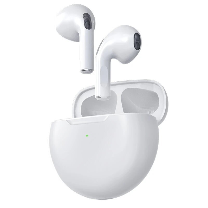Pro6-auriculares inalámbricos con Bluetooth, audífonos Tws Mini con estuche de carga, auriculares impermeables