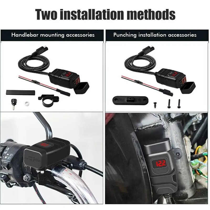 Handle Charger Handy Installation Outdoor Equipment Charging Device Motorcycle Supplies Phone Chargers Mini Adapter